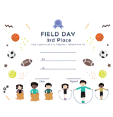 Field Day 3rd Place - Free Template