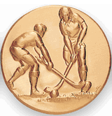 Field Hockey Female Litho Medal Insert