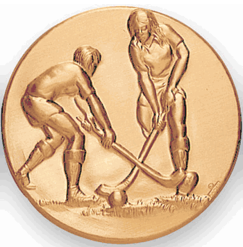 Field Hockey Female Litho Medal Insert - Click to enlarge