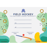 Field Hockey Free Template
