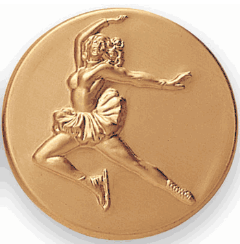 Figure Skating Female Litho Medal Insert - Click to enlarge