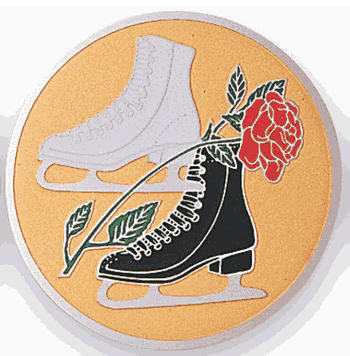 Figure Skating Medal Insert (Etched) - Click to enlarge