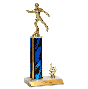 Figure Skating Place Trim Trophies (1st, 2nd, 3rd) - Click to enlarge