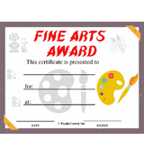 Fine Arts Award Free Template