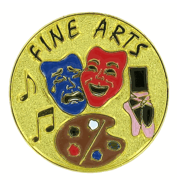 Fine Arts Lapel Pin - Click to enlarge