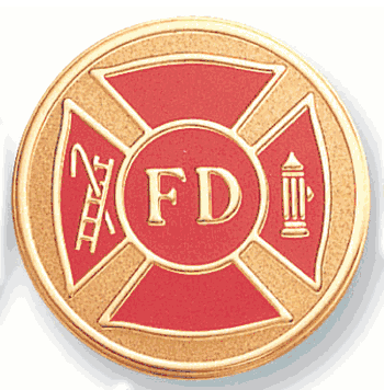 Fire Department (49919) Litho Medal Insert - Click to enlarge