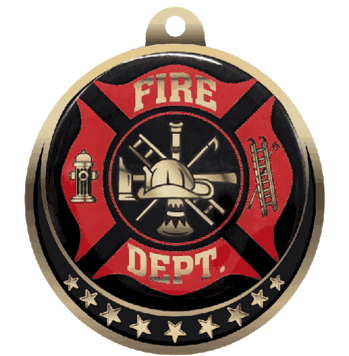 Fire Department Insert Medal - Click to enlarge