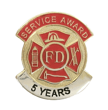 Fire Department Service Pins - Click to enlarge