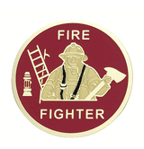 Fire Fighter Medal Insert (Etched)