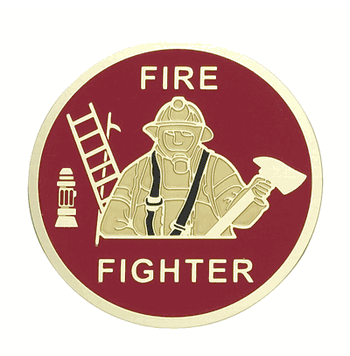Fire Fighter Medal Insert (Etched) - Click to enlarge