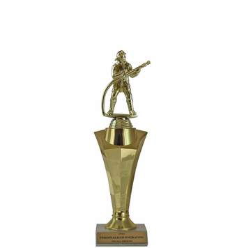 Firefighter Star Column Trophy - Click to enlarge