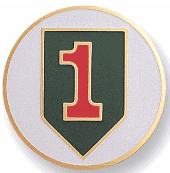First Infantry Division Medal Insert (Etched) - Click to enlarge