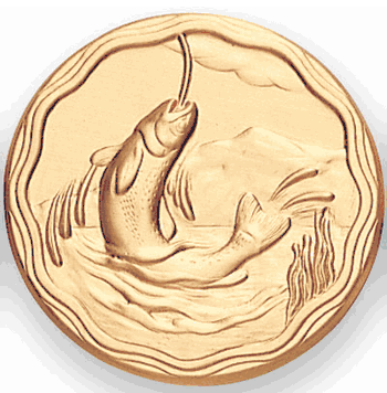 Fishing Litho Medal Insert - Click to enlarge