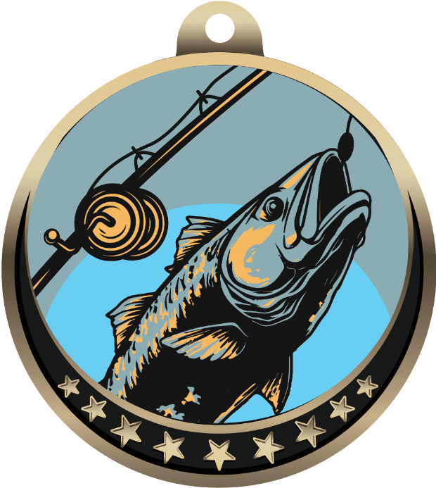 Fishing Medals, Fishing Award Medals TrophyCentral