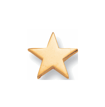 Flat Pin - 3/4 Inch Flat Gold - Click to enlarge