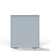 Floor Partition with Aluminum Frame and Full Panel Infill, Silver Vinyl, 54"H x 48"W - 2