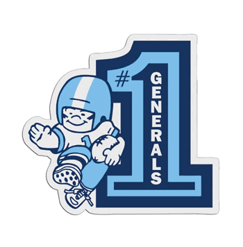 Football #1 Custom Badge - Click to enlarge