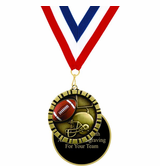 Football 2" 3D Relief Medal