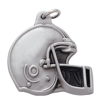 Football Helmet Pewter Key Chains - Click to enlarge