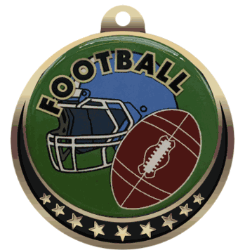Football Insert Medal - Click to enlarge