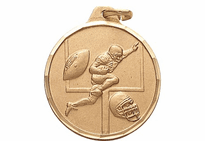 Football Runner Medals (1 1/4")