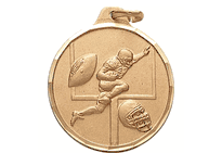 Football Runner Medals (1 1/4")
