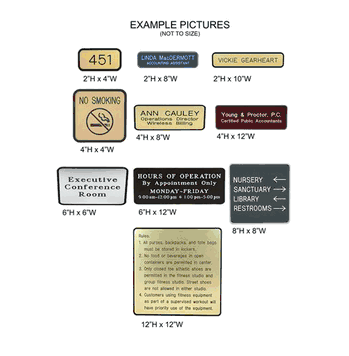 Framed Office Signs & Wall Signs - Click to enlarge