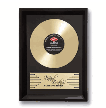 Framed Record Breaker Award - Click to enlarge