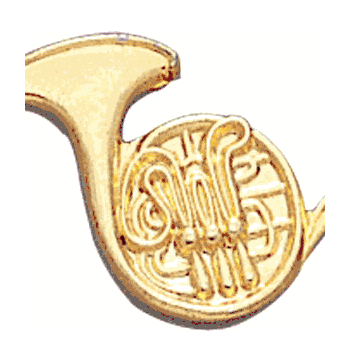 French Horn Lapel Pins - Click to enlarge