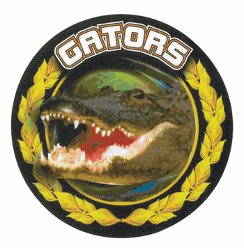 Gators Mascot Medal Insert - Click to enlarge