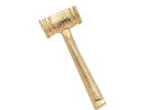 Gavel Lapel Pins- Gold