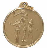 Girls / Female Basketball Medal (1 1/4")