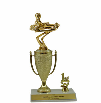 Go Kart 1st, 2nd and 3rd Place Award Cup Trophy - Click to enlarge