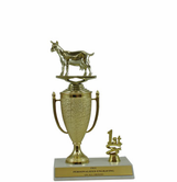 Goat 1st, 2nd and 3rd Place Award Cup Trophy