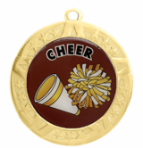 Gold Cheer / Spirit Award Medal, 2 3/4"