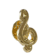 Gold Chenille Music Clef Lapel Pins - 2