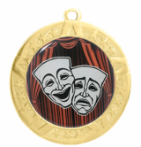 Gold Drama Award Medal, 2 3/4"