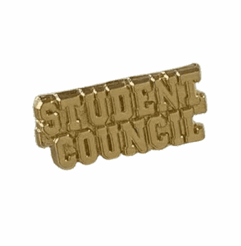 Gold Enamled Student Council Pin - Click to enlarge