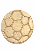 Gold Soccer Ball Letter Pin