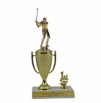 Golf 1st, 2nd and 3rd Place Award Cup Trophy - Click to enlarge