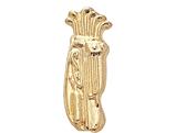 Golf Bag Lapel and Letter Pins - Gold