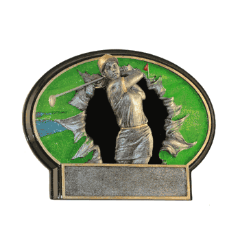 Golf (Female) - Burst-Thru Series Trophy - Click to enlarge