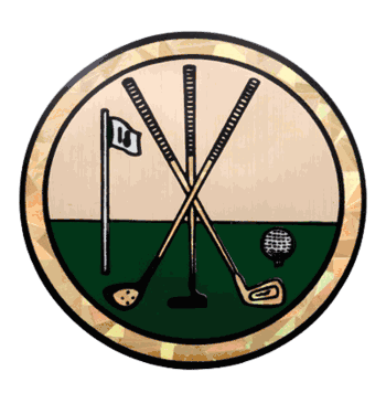 Golf Mylar Decal Medal Insert - Click to enlarge