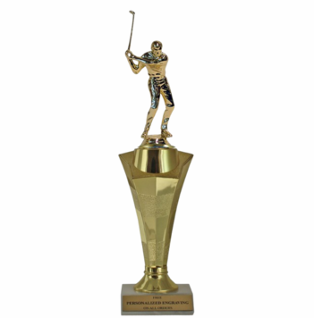 Golf Star Column Trophy - Click to enlarge