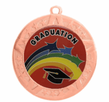 Bronze Graduation Award Medal, 2 3/4"