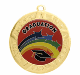 Gold Graduation Award Medal, 2 3/4"