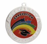 Silver Graduation Award Medal, 2 3/4"