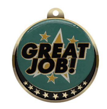 Great Job Insert Medal - Click to enlarge