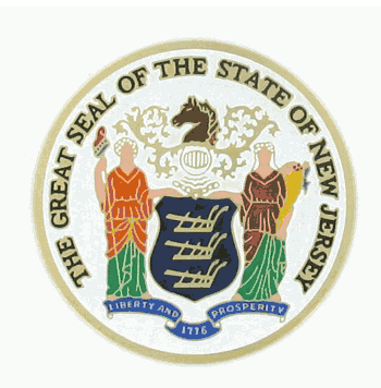 Great Seal Of New Jersey Medal Insert (Etched) - Click to enlarge