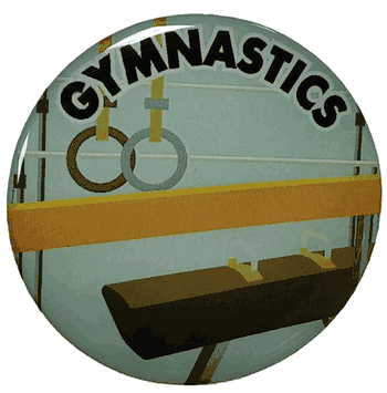 Gymnastics Epoxy Decal (2") - Click to enlarge